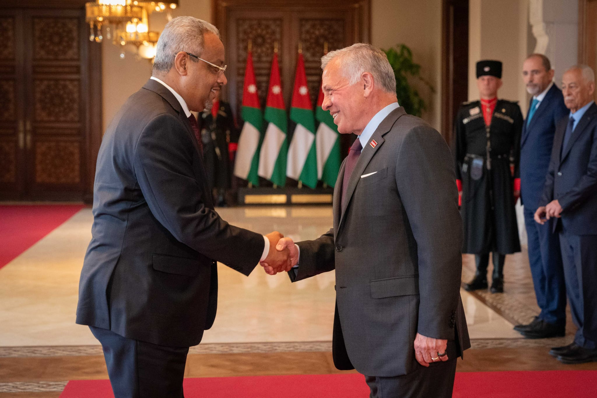 Presentation of the credentials of his Excellency to King of the Hashemite Kingdom of Jordan